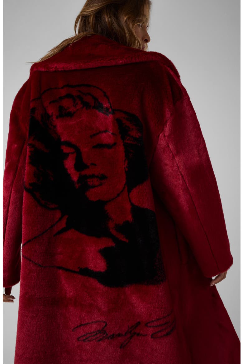 Marilyn Faux Fur Coat, Alternate, color, A51D-OPEN