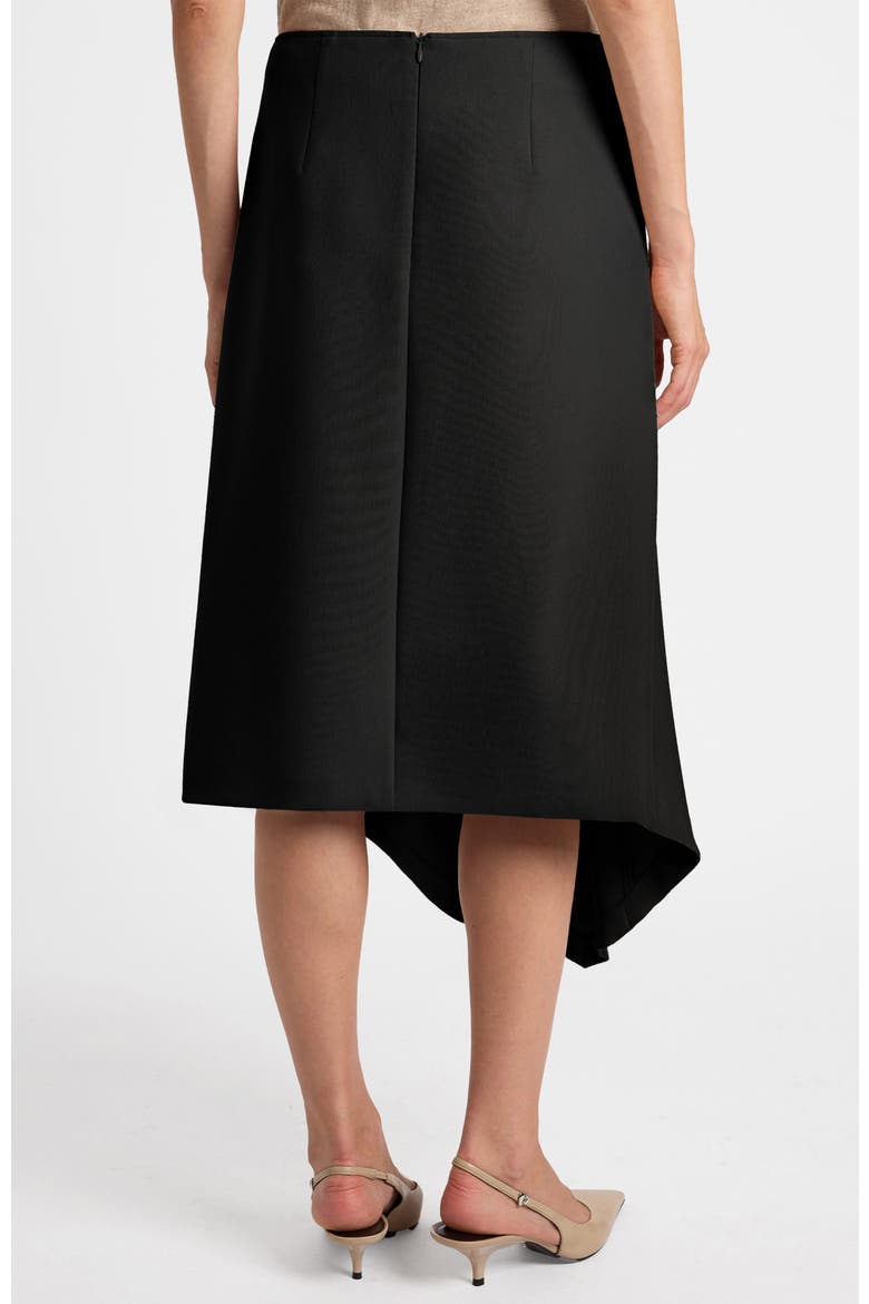 Myna Asymmetrical Midi-Length Skirt, Alternate, color, Onyx