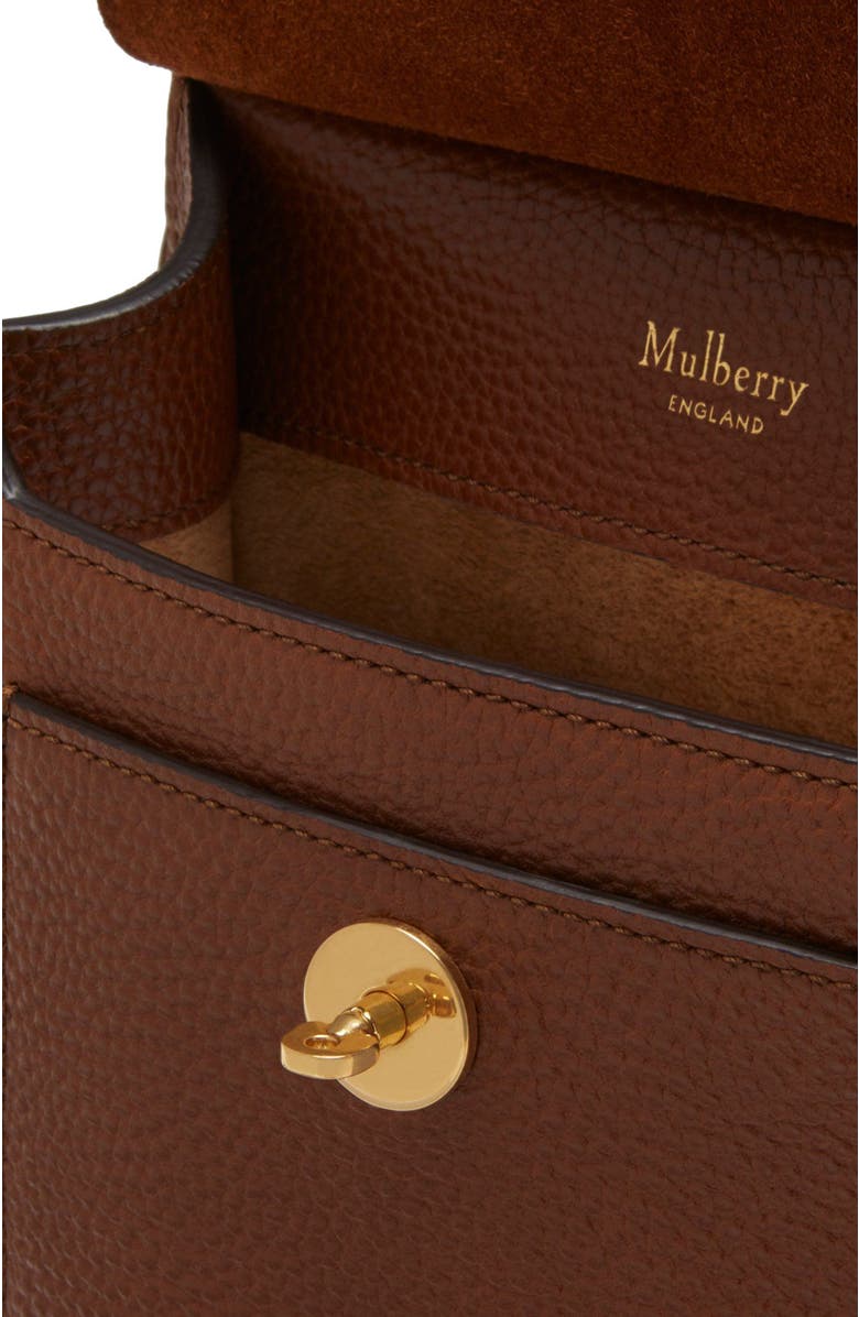Mulberry Small Antony Leather Crossbody Bag, Alternate, color, Oak