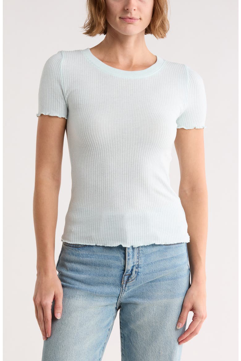 Joey Short Sleeve Sweater, Main, color, MINT GREEN