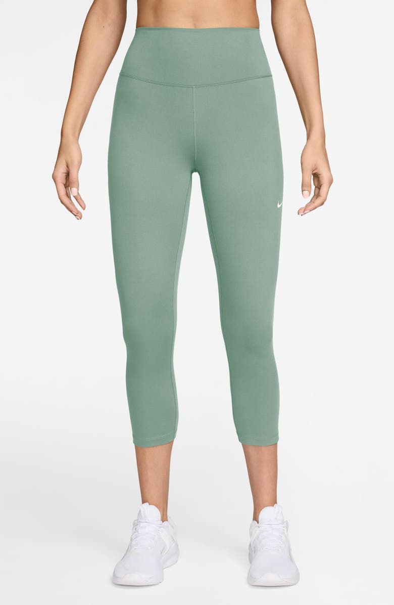 Nike Dri-FIT One High Waist Crop Leggings, Main, color, 