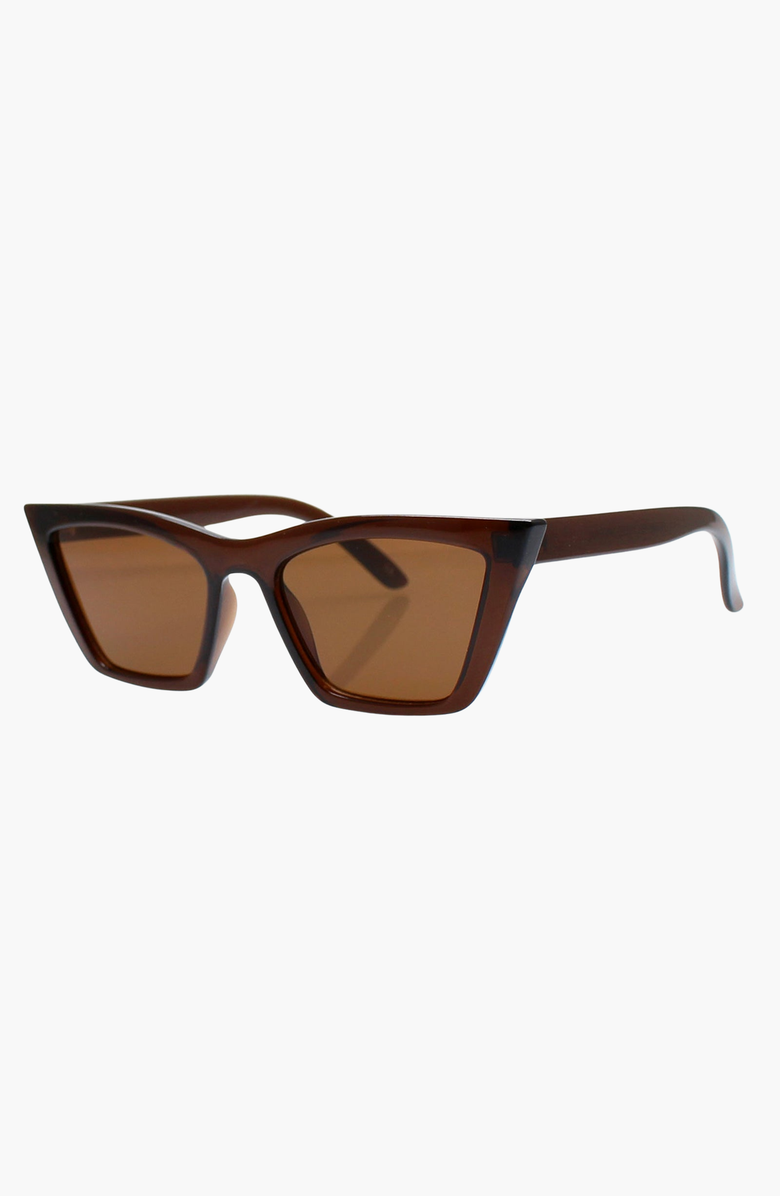 Reality Eyewear Van Saint Sunglasses, Alternate, color, Chocolate