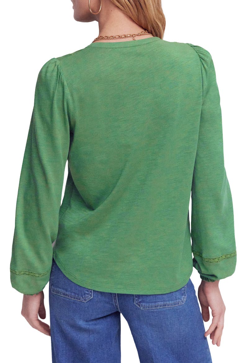 Sophie Embroidered Button-Up Shirt, Alternate, color, WILLOW GREEN