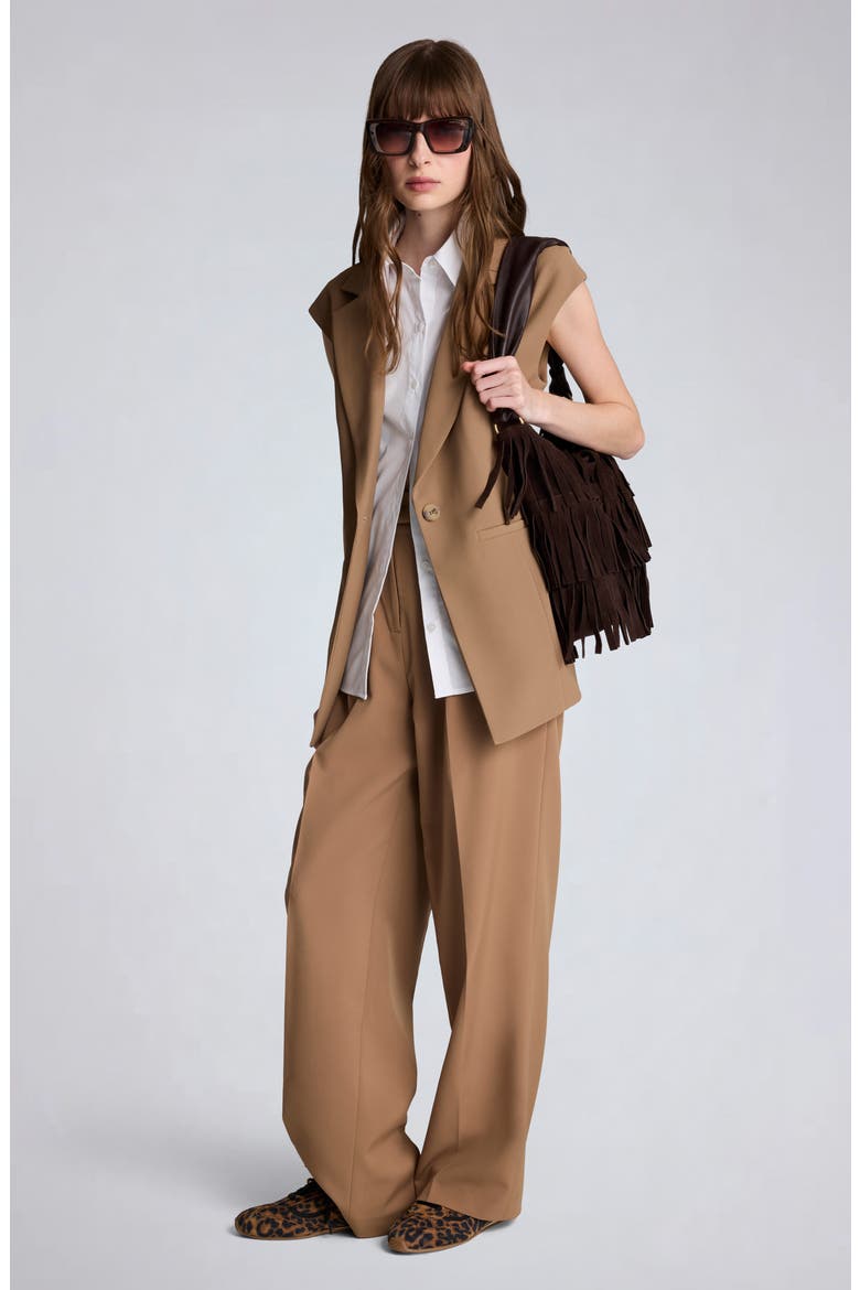 Layered Vest with Detachable Shirt Inset, Alternate, color, MESQUITE