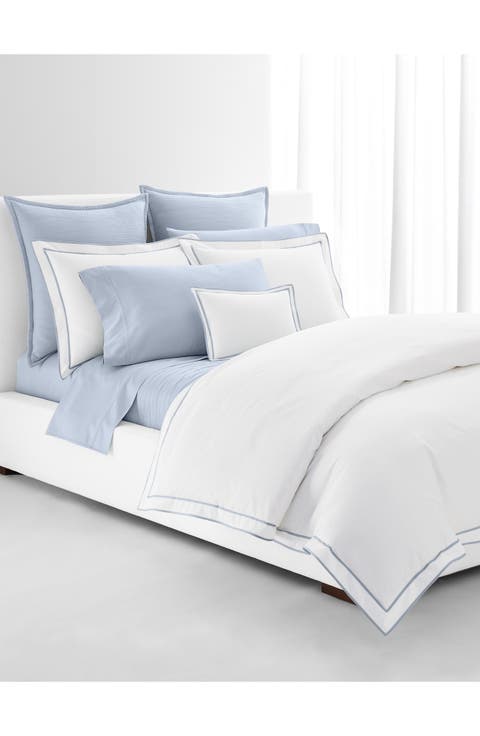Spencer Border Sateen Duvet Cover
