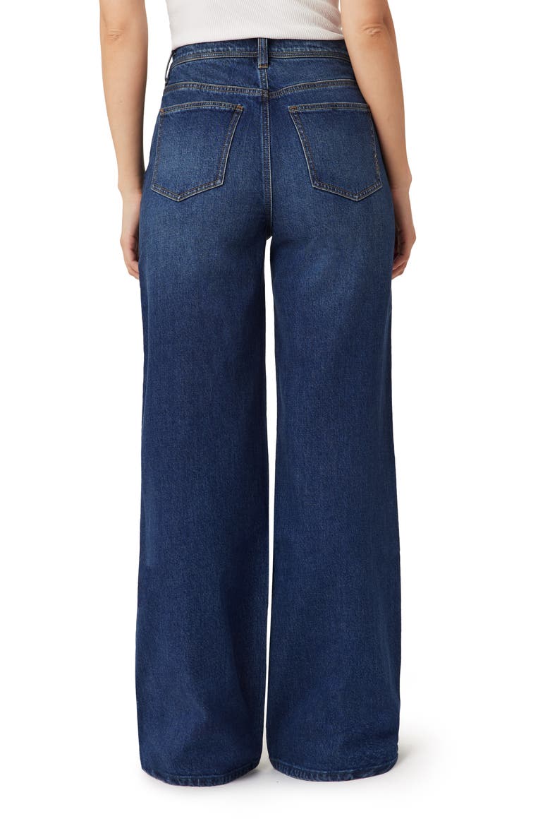 The Wave High Waist Wide Leg Jeans, Alternate, color, TRIBECA