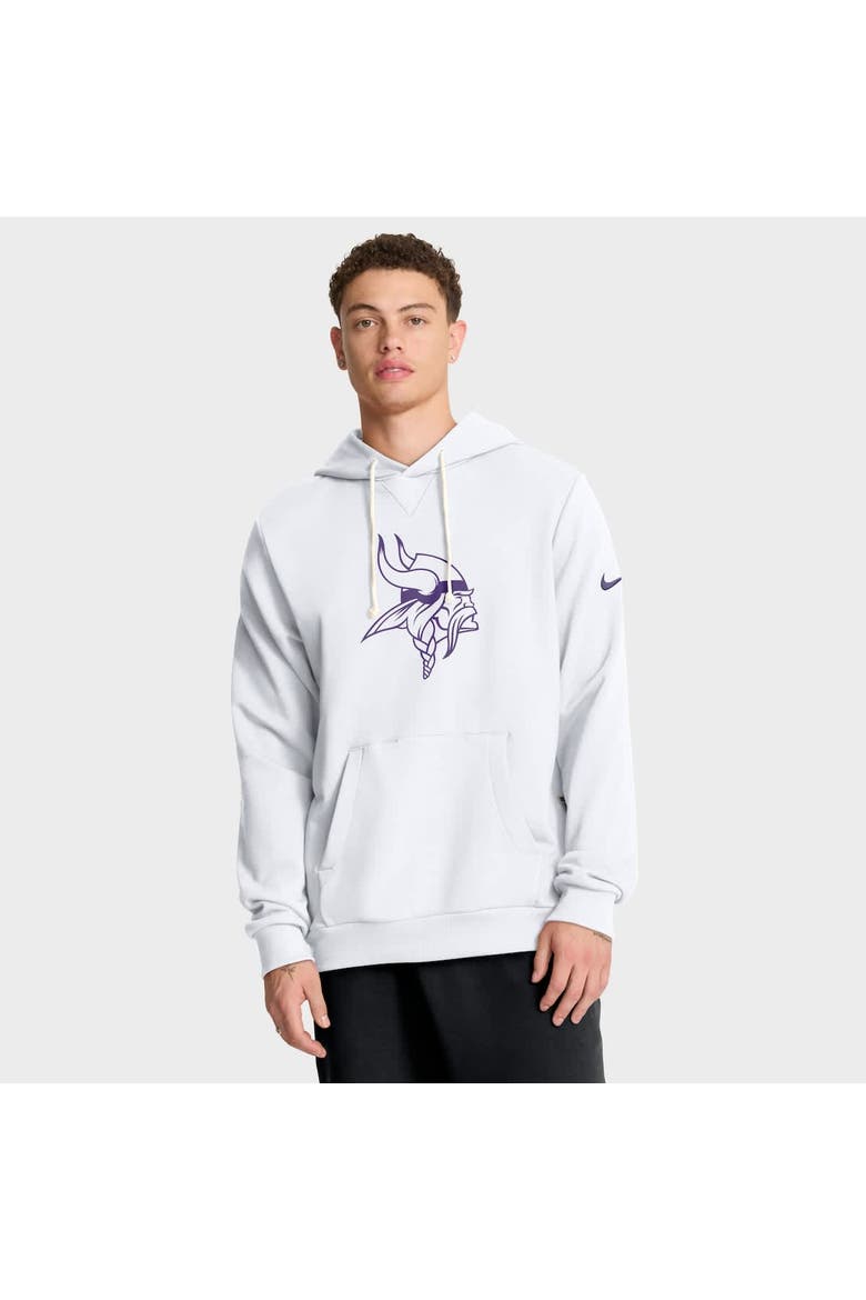Men's Nike White Minnesota Vikings Sideline Alt 2 Tight Coverage Performance Pullover Hoodie, Alternate, color, White