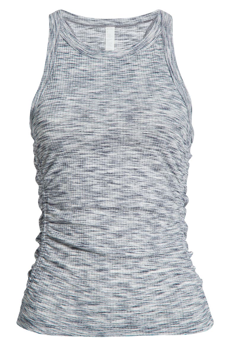 Reset Ruched Rib Tank, Alternate, color, NAVY SAPPHIRE HEATHER