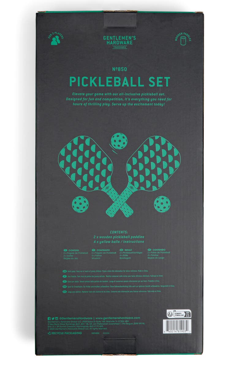 Gentlemen's Hardware Pickleball Set, Alternate, color, 