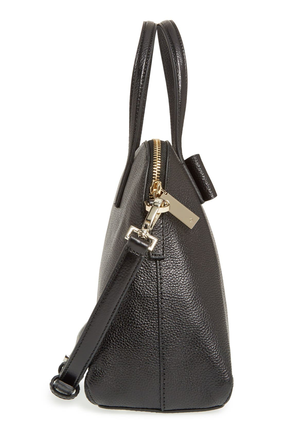 'julia street - maise' satchel, Alternate, color, BLACK