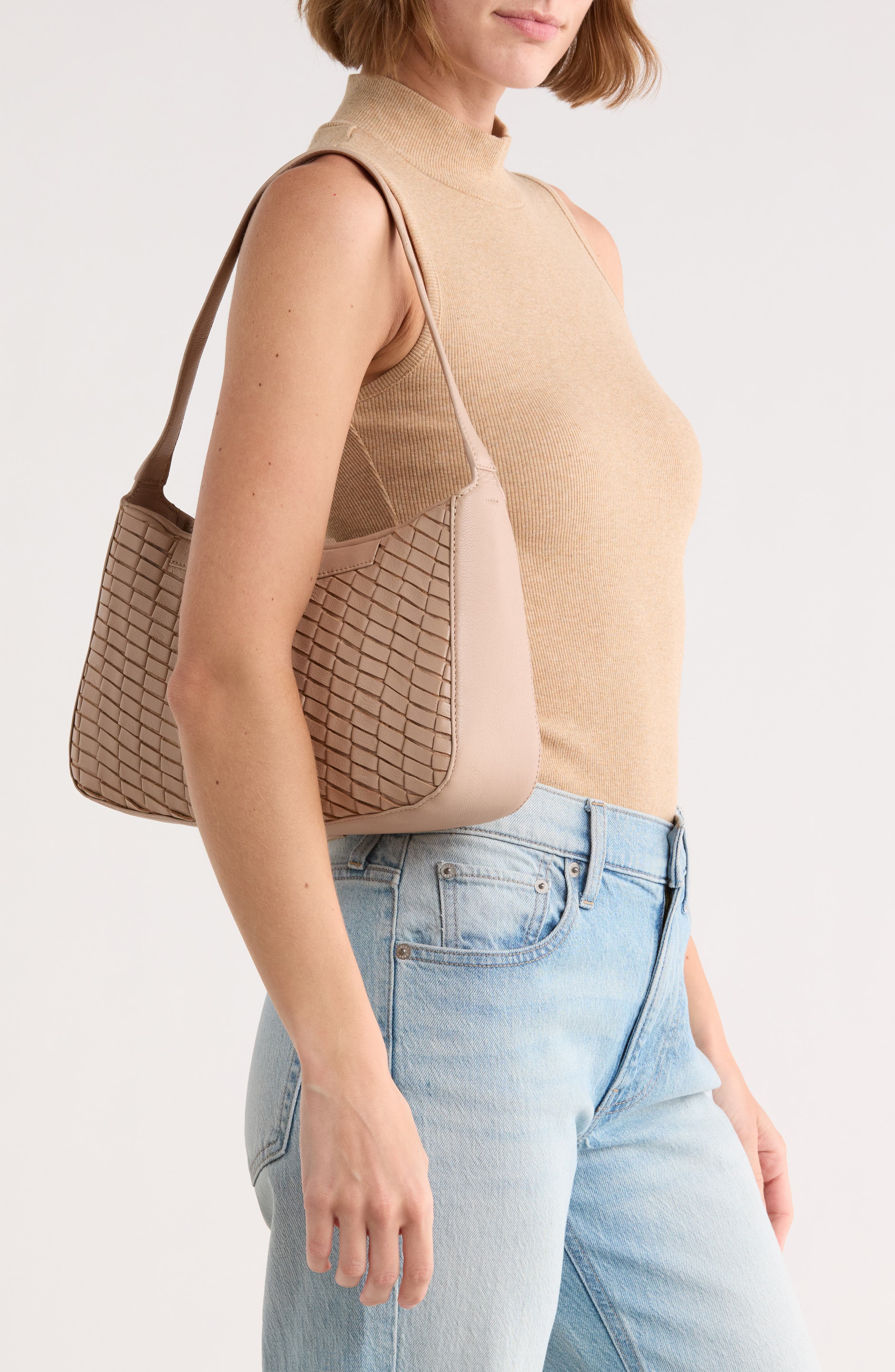 Ziah Shoulder Bag, Alternate, color, DESERT SAND