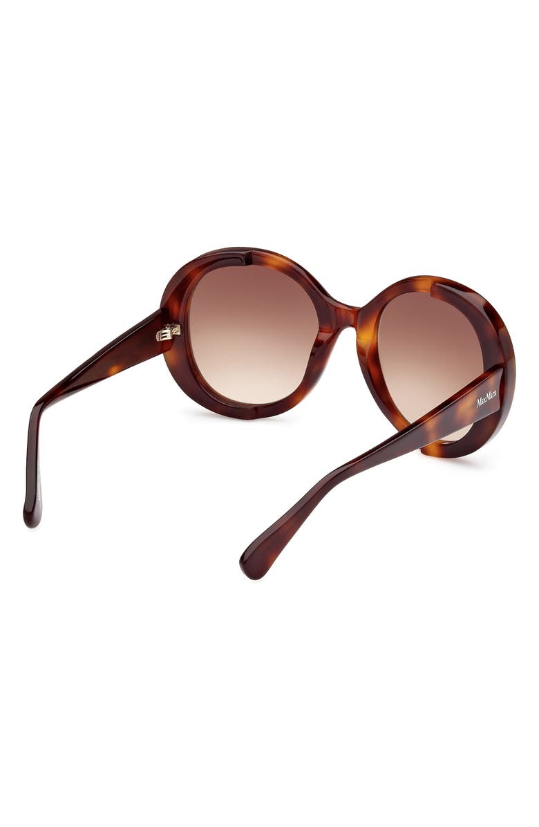 Max Mara 54mm Gradient Round Sunglasses, Alternate, color, 