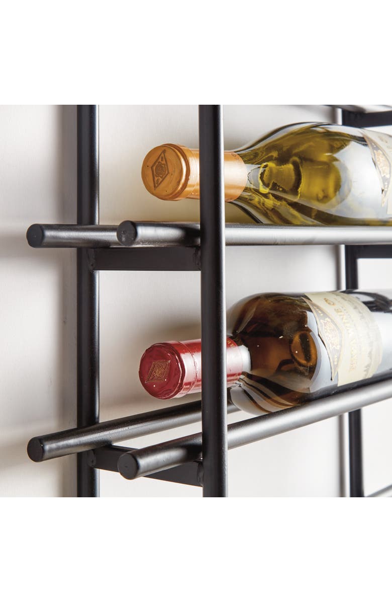Napa Home & Garden Barossa 6-Bottle Wine Rack - Black Iron - Modern Design, Alternate, color, Black