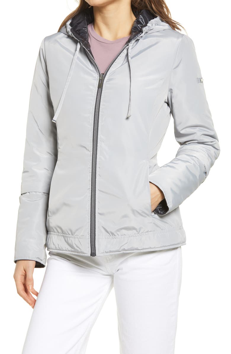 Via Spiga Reversible Hooded Puffer Jacket, Alternate, color,
