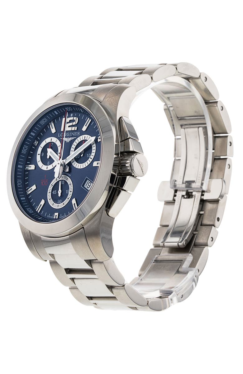 Watchfinder & Co. Longines Preowned 2018 Conquest Bracelet Watch, 41mm, Alternate, color,