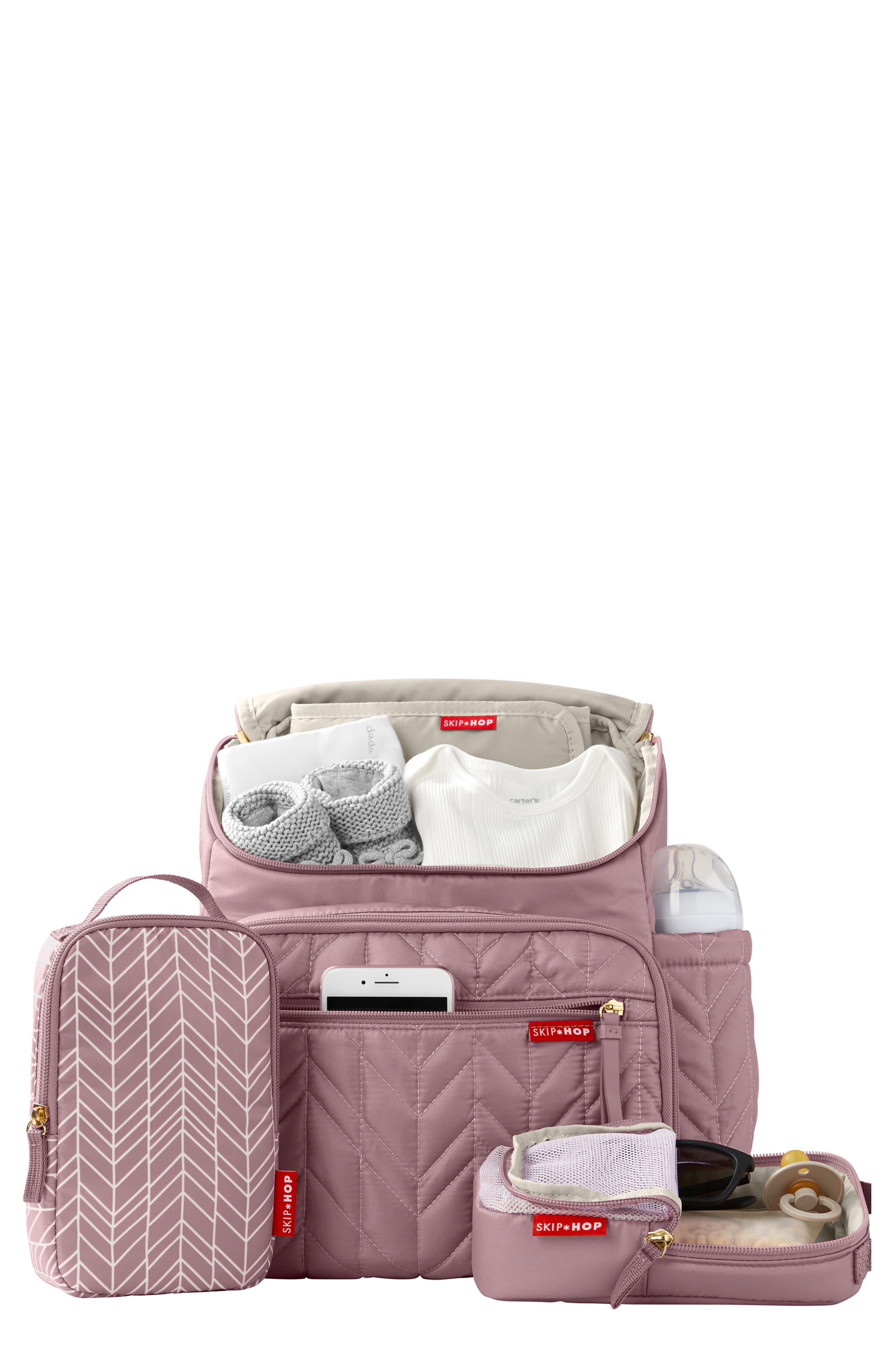 Skip Hop Forma Diaper Backpack, Alternate, color, Mauve