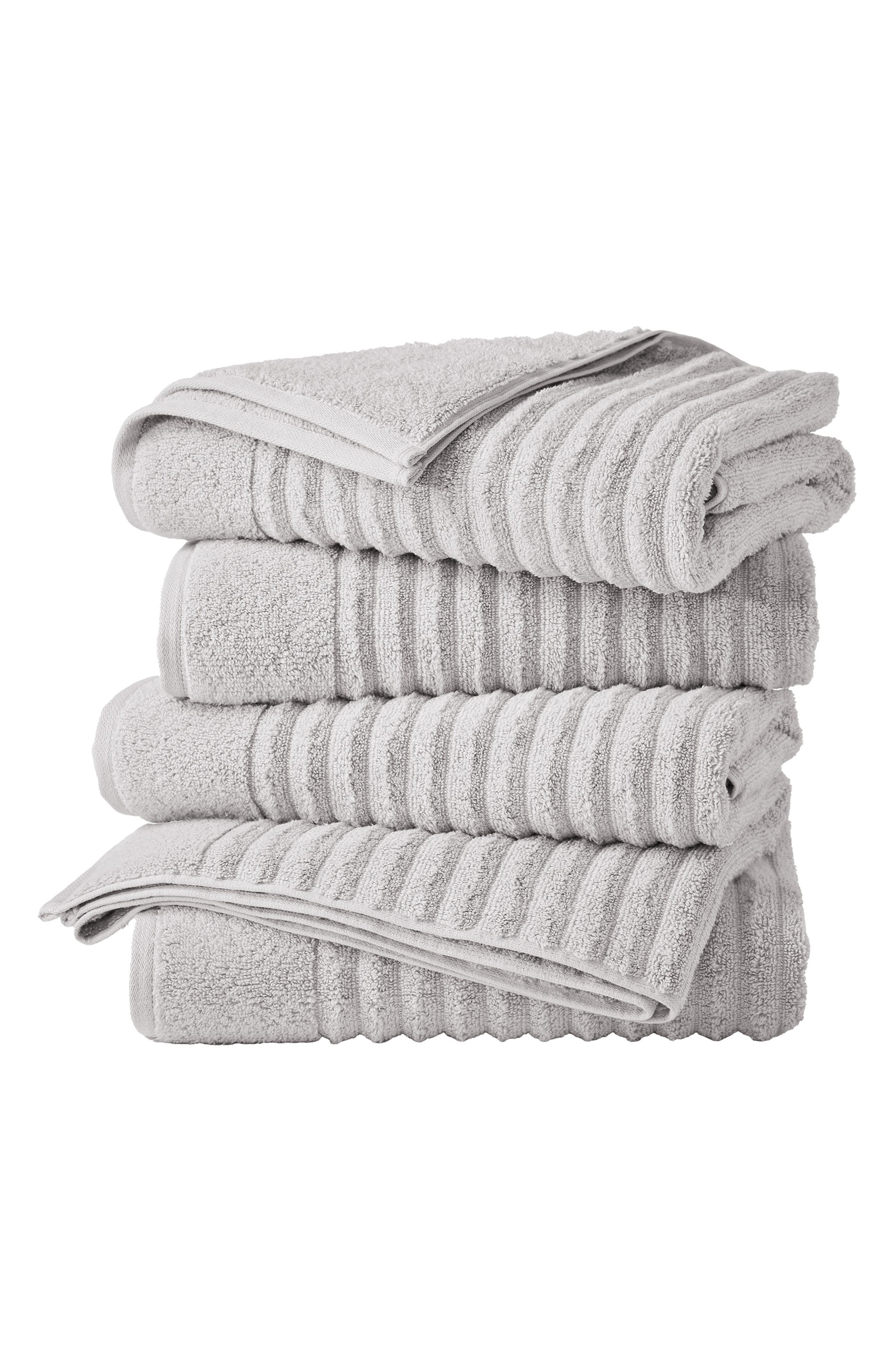 Woven & Weft Combed Cotton 4-Pack Bath Towels