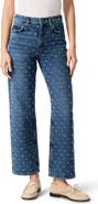rag & bone Clip Dot High Waist Relaxed Straight Leg Jeans