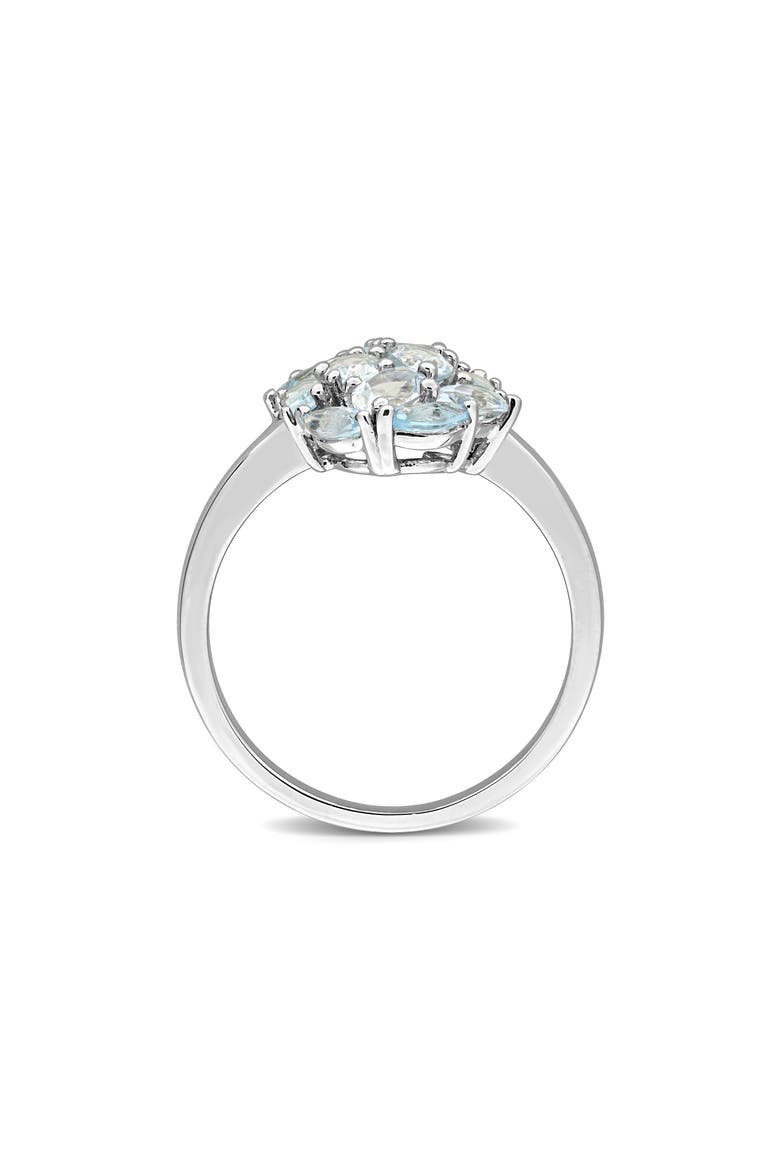 Sky Blue Topaz Cluster Ring, Alternate, color, BLUE