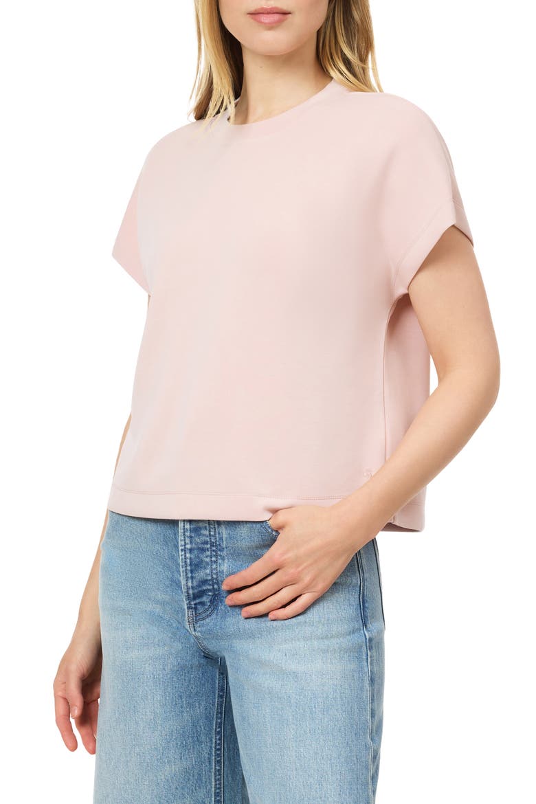Curved Sleeve T-Shirt, Alternate, color, ROSE SMOKE