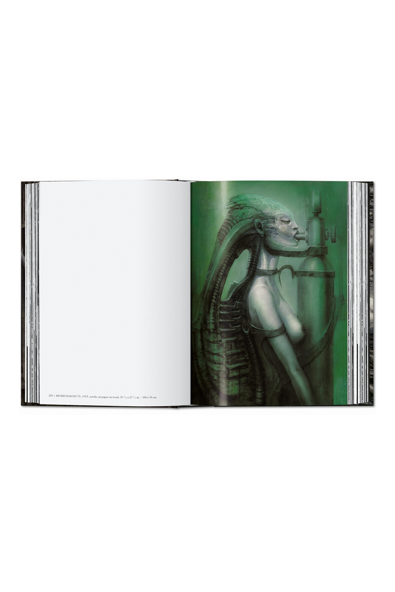 HR Giger 45th ed English French German Book, Alternate, color, Grey