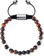TORRELA Red Tiger Eye Beaded Bracelet