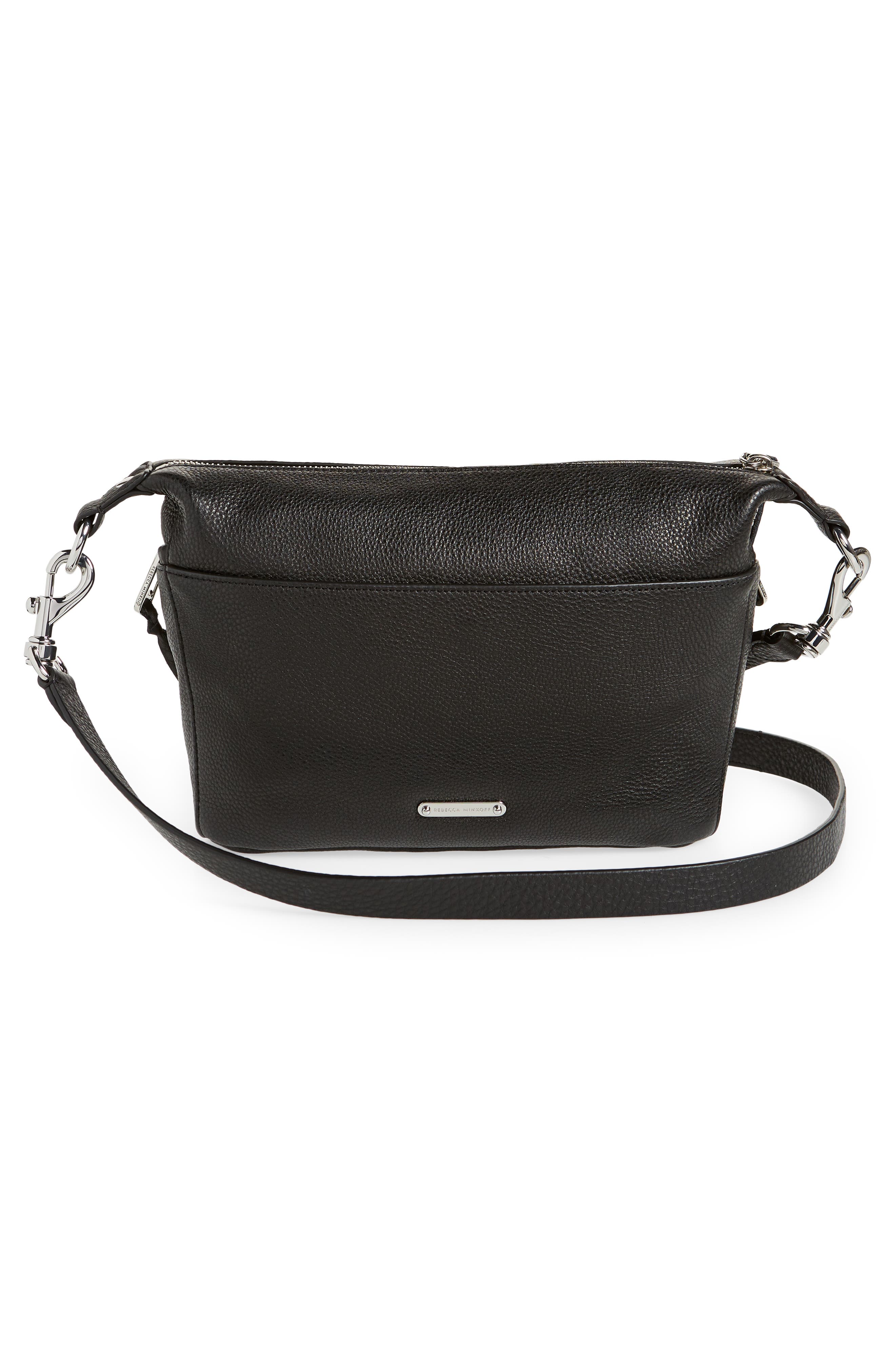 Rebecca Minkoff Small Julian Leather Crossbody, Alternate, color, 