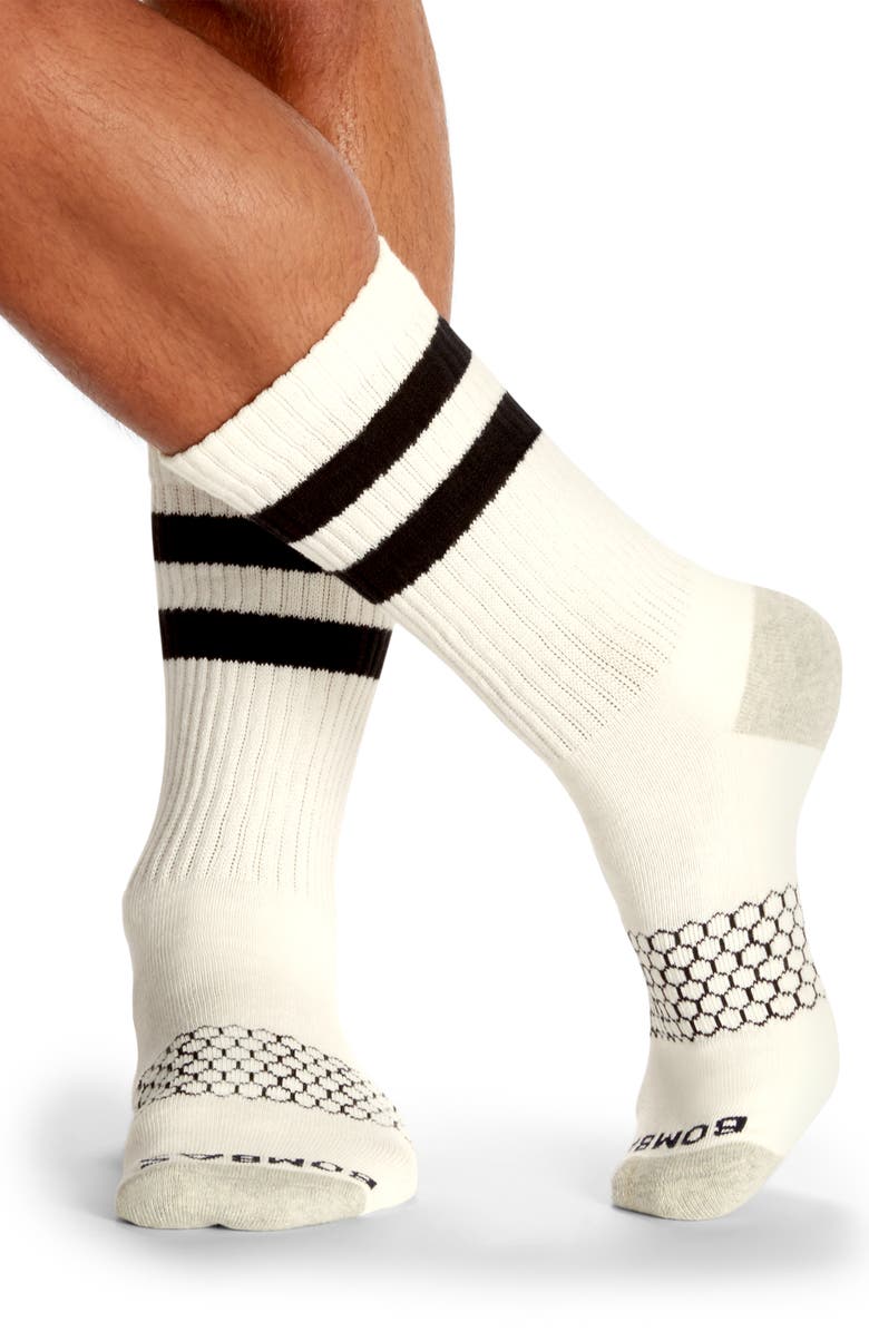Bombas Vintage Stripe Crew Socks, Alternate, color,