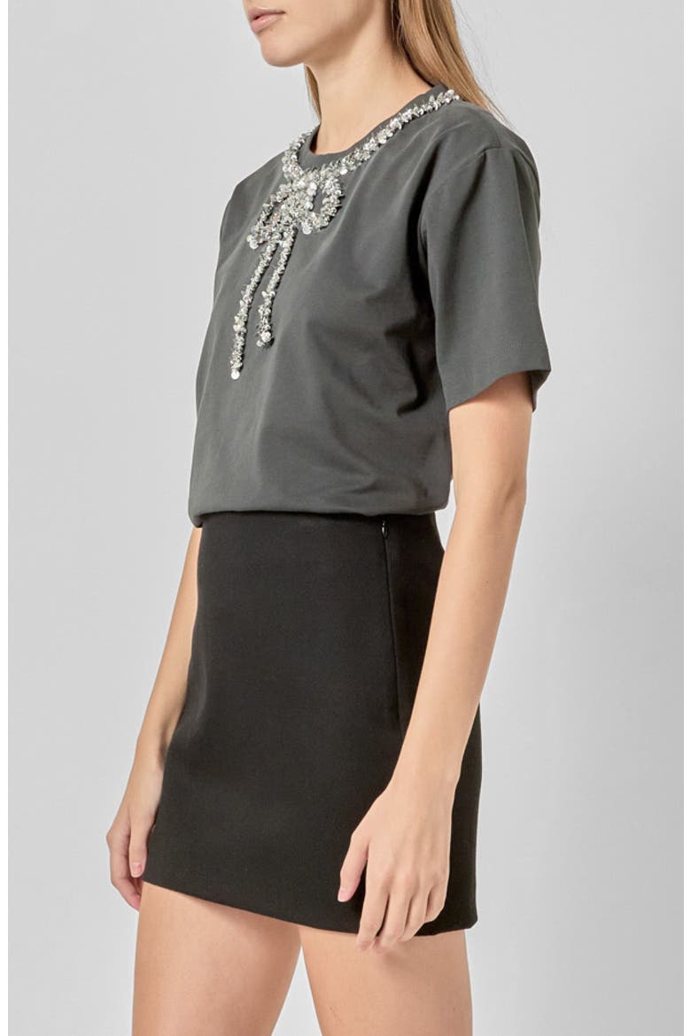 Embellished Bow Top, Alternate, color, CHARCOAL