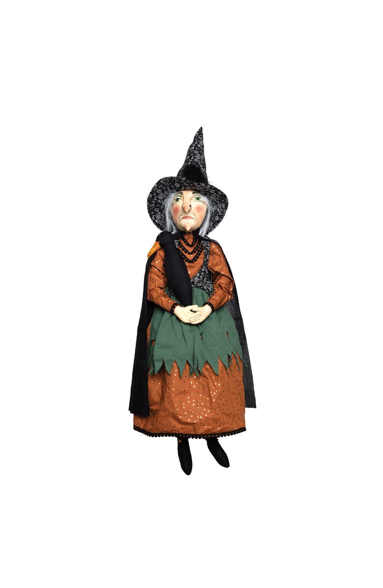 Gallerie II Prue Sorceress Witch Joe Spencer Gathered Traditions Soft Art Doll Fall Autumn Halloween Harvest Figure Figurine, Main, color, 