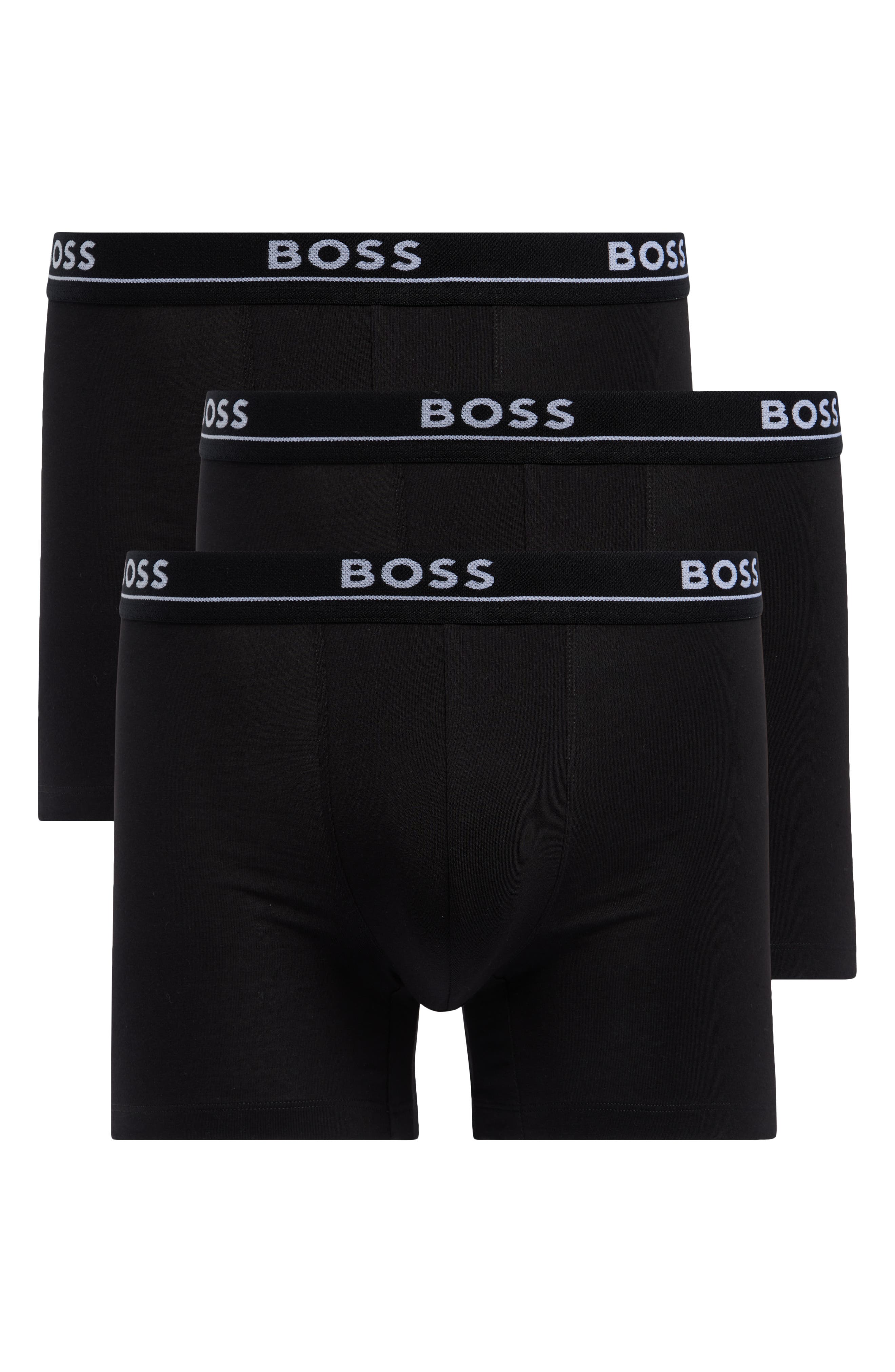 BOSS 3-Pack Essence Stretch Cotton Boxer Briefs