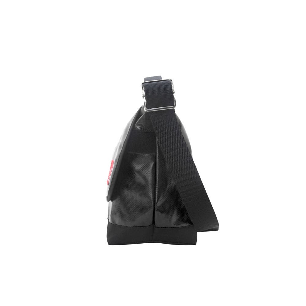 Vinyl Vintage Messenger Bag, Alternate, color, Black