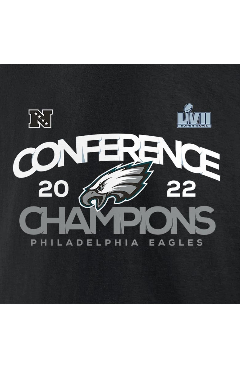 FANATICS Men's Fanatics Branded Black Philadelphia Eagles 2022 NFC Champions Shadow Cast Big & Tall T-Shirt, Alternate, color,