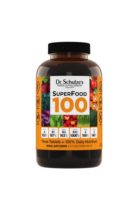 SuperFood 100 Supplement for Overall Wellness, Cellular Nutrition and Energy Support, Gluten-Free, Dairy-Free