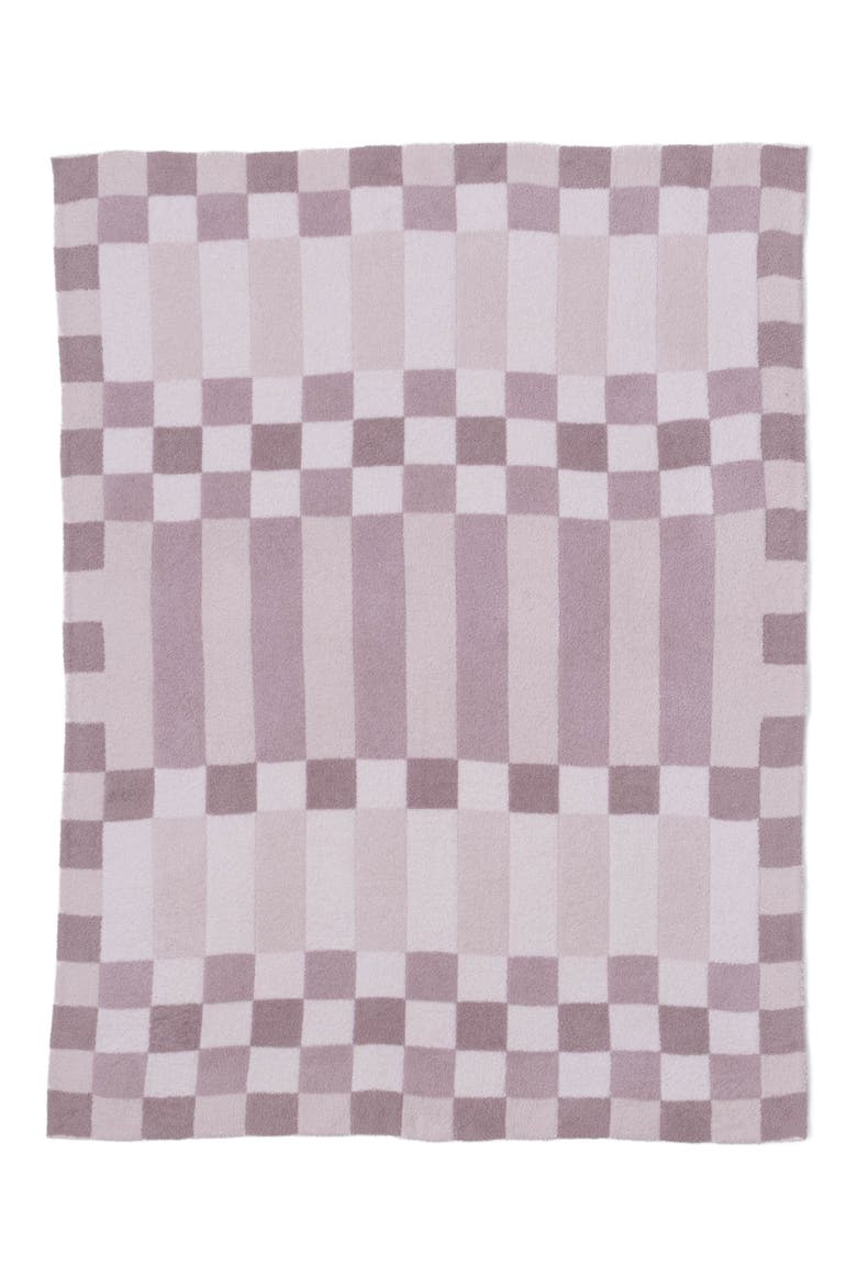 CozyChic Checkerboard Throw Blanket, Main, color, FADED ROSE MULTI