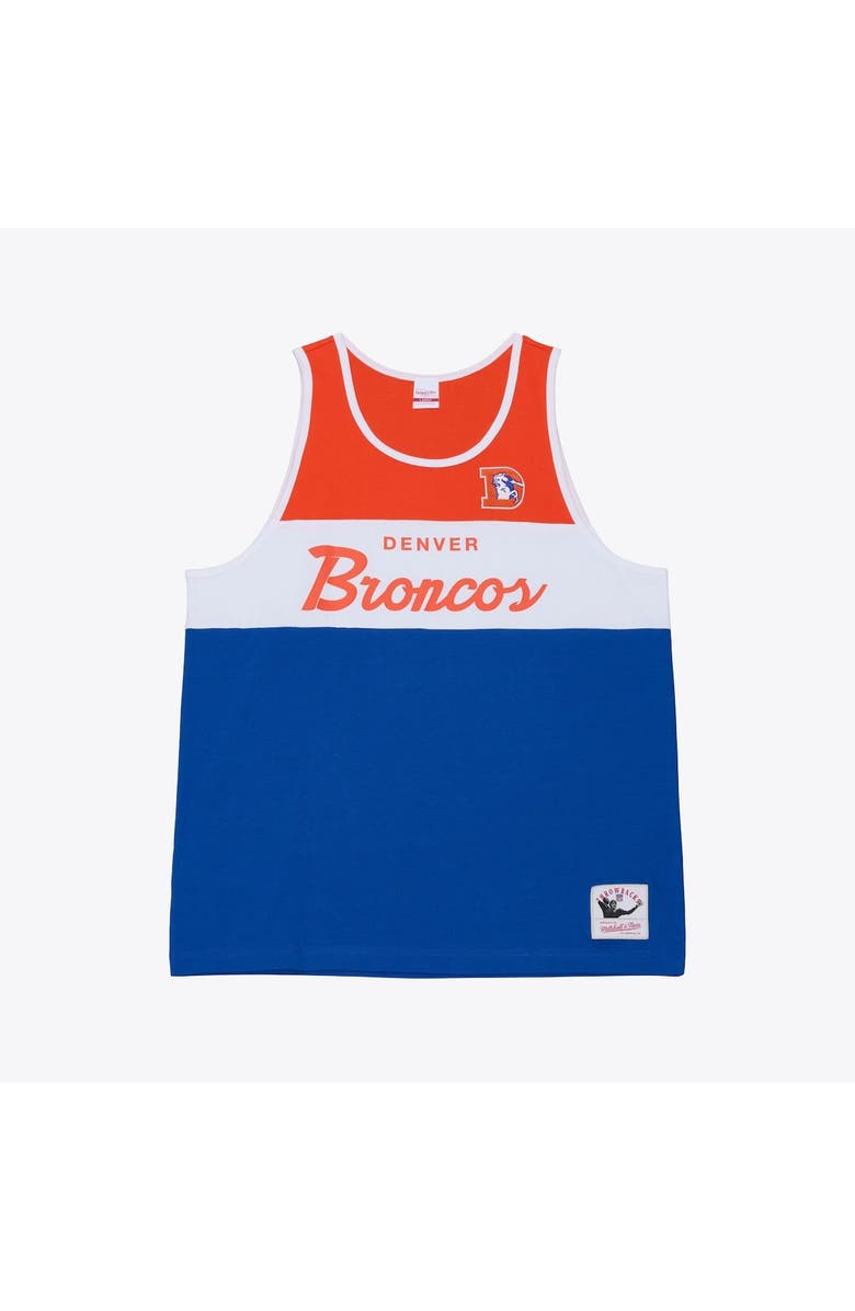 Mitchell & Ness Men's Mitchell & Ness  Royal/Orange Denver Broncos Head Coach Tank Top, Main, color, Royal