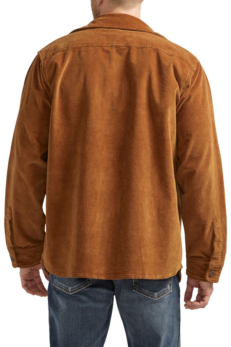 Corduroy Shacket, Alternate, color, TOBACCO BROWN