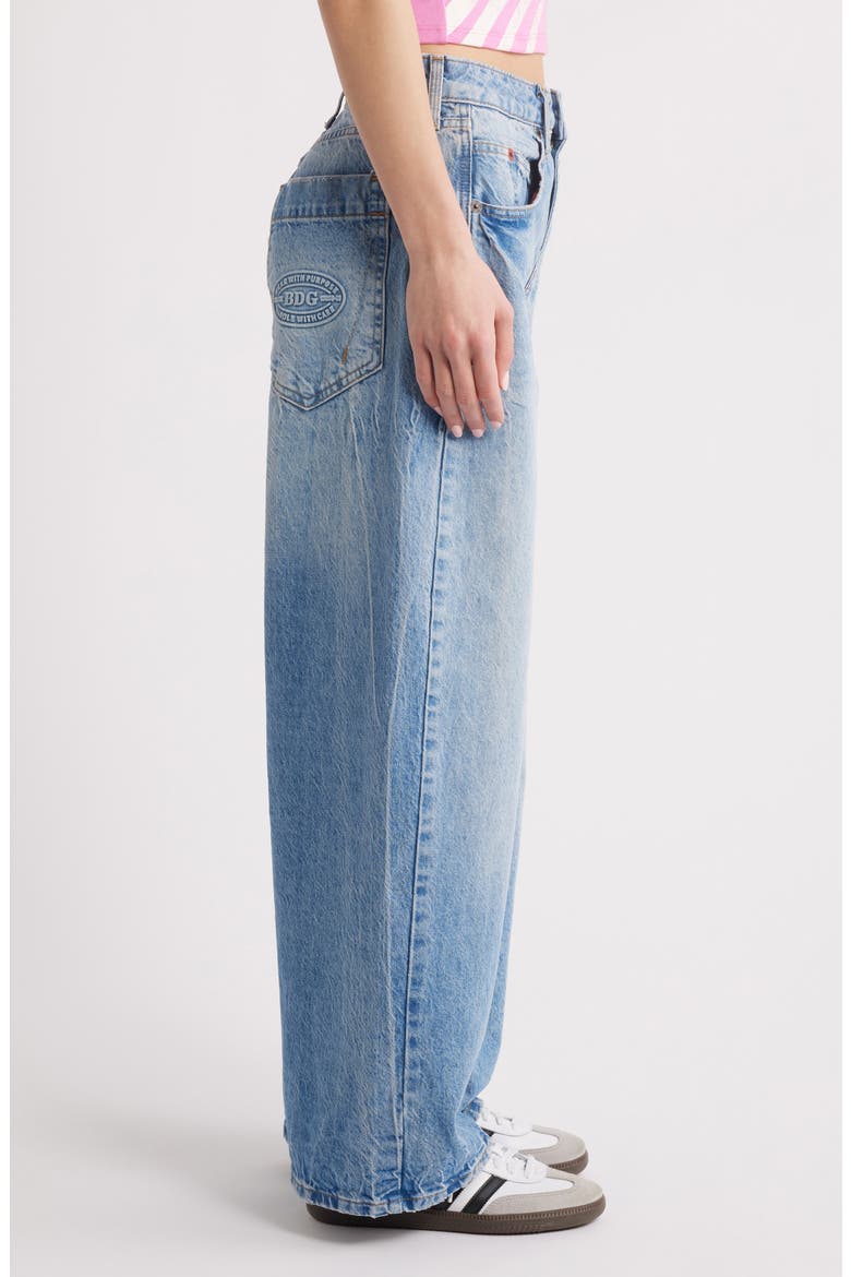 Jaya Wide Leg Jeans, Alternate, color, LIGHT VINTAGE