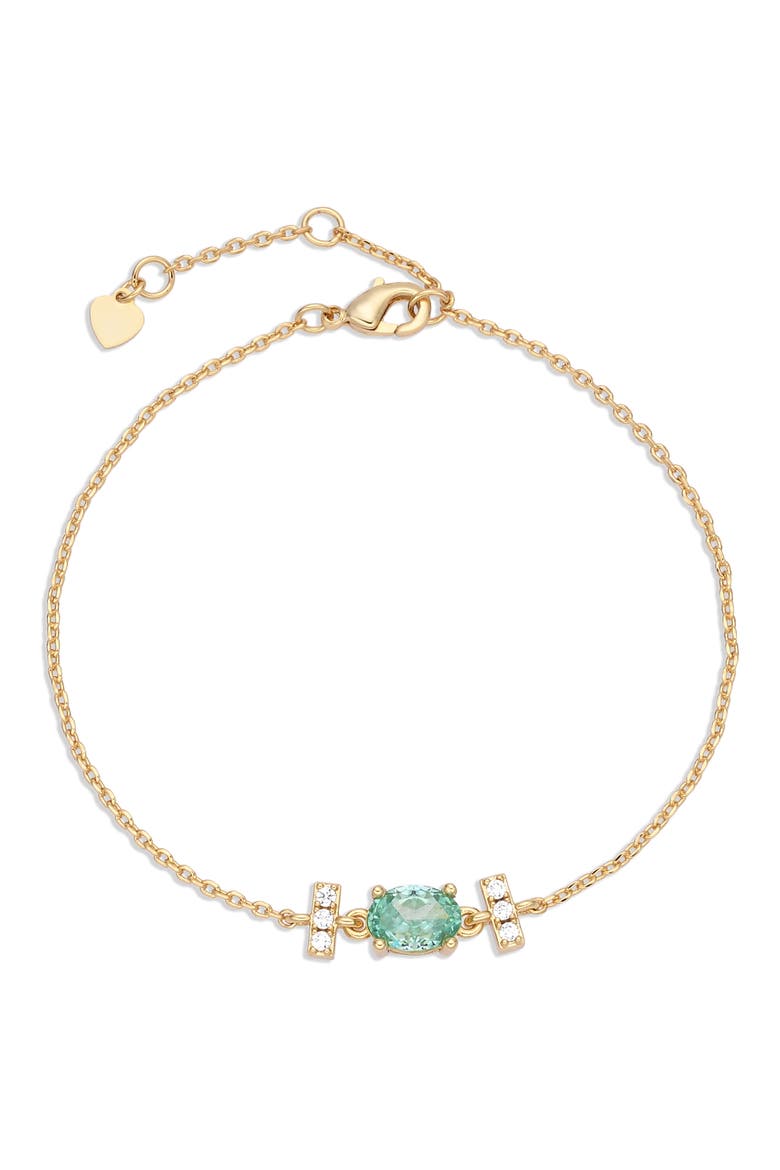 Amina 14k Gold Plated Chain Bracelet, Main, color, GOLD