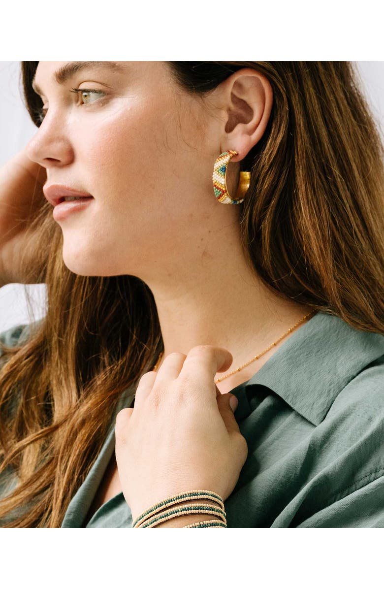 Noonday Festival Hoops, Alternate, color, Red