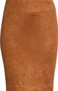Tahari ASL Faux Suede Pencil Skirt