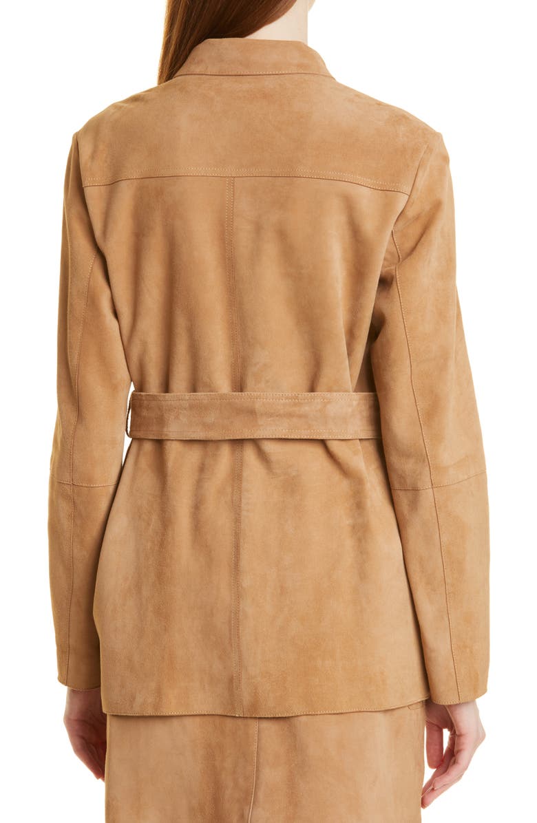 BOSS Safila Suede Jacket, Alternate, color, 