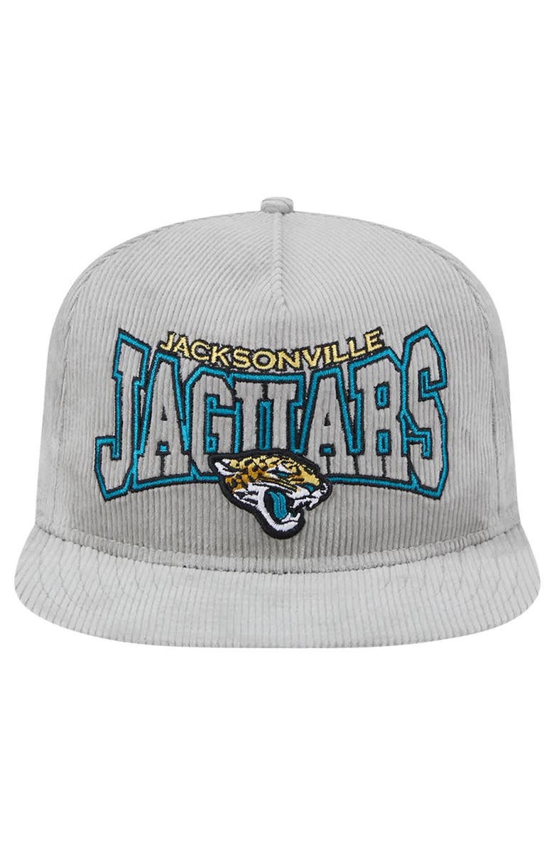 New Era Men's New Era Gray Jacksonville Jaguars Corduroy Golfer Adjustable Hat, Alternate, color, Gray