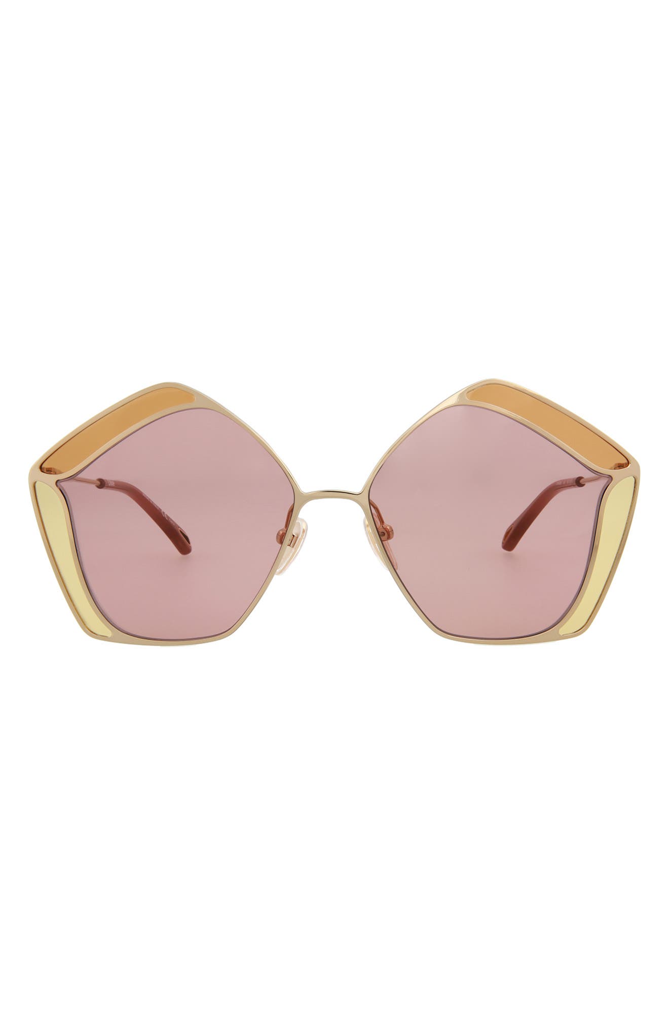 Chloé 59mm Geometric Sunglasses