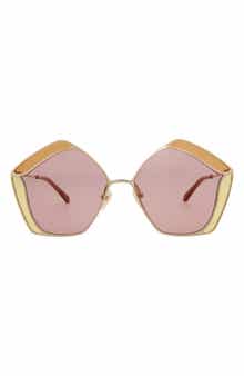 Chloé 59mm Geometric Sunglasses