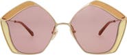 Chloé 59mm Geometric Sunglasses