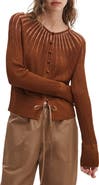 rag & bone Aubrey Open Knit Semi Sheer Cardigan