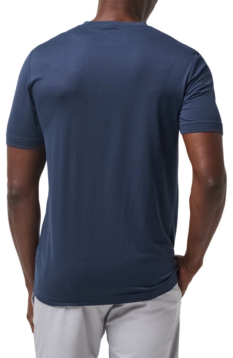 TravisMathew Risk Taker Crewneck T-Shirt, Alternate, color, Heather Navy