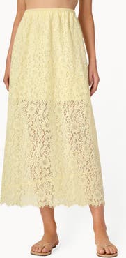 CAMI NYC Effie Lace Midi Skirt