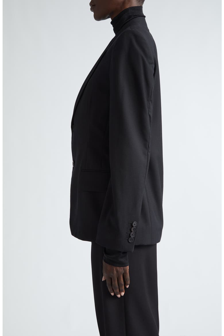 Tailored Wool Blazer, Alternate, color, BLACK